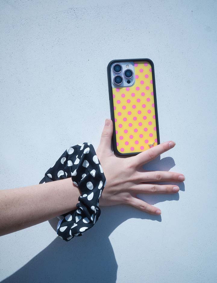Wildflower Cases Polka Dot - Yellow and Pink iPhone 18 Pro Max Case
