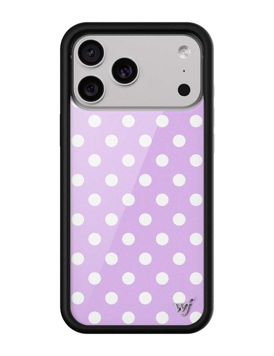 Wildflower Cases Polka Dot - Lavender and White iPhone 18 Pro Max / Standard Case