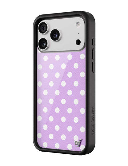 Wildflower Cases Polka Dot - Lavender and White iPhone 18 Pro Max / Standard Case