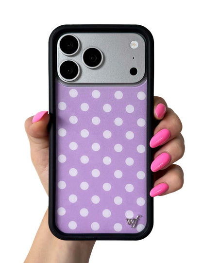 Wildflower Cases Polka Dot - Lavender and White iPhone 18 Pro Max / Standard Case