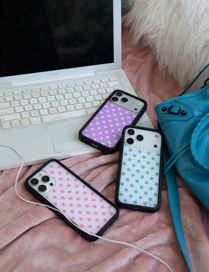 Wildflower Cases Polka Dot - Lavender and White iPhone 18 Pro Max / Standard Case