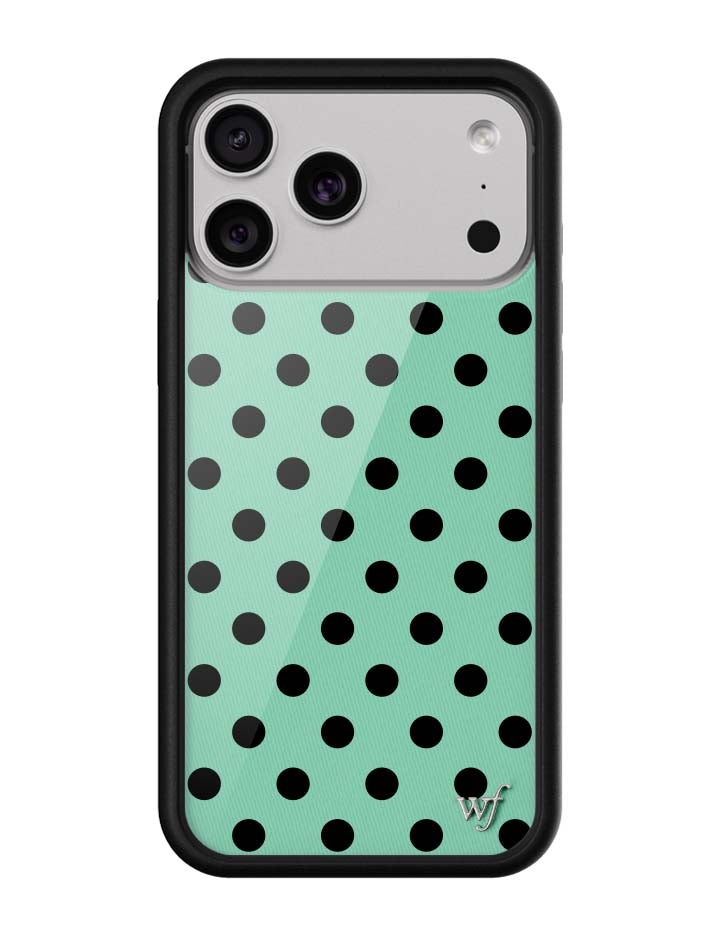 Wildflower Cases Polka Dot - Turquoise and Black iPhone 18 Pro Max Case
