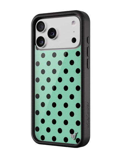 Wildflower Cases Polka Dot - Turquoise and Black iPhone 18 Pro Max Case