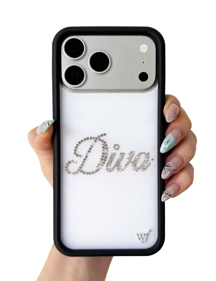 Wildflower Cases Frankies Bikinis Rhinestone Diva iPhone 15 Pro Max Case