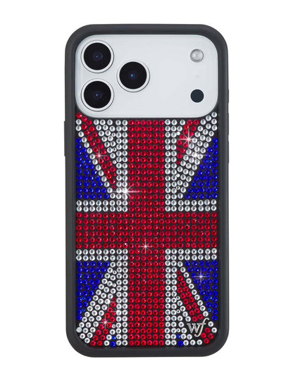 Wildflower Cases Rhinestone Union Jack iPhone 18 Pro Max Case