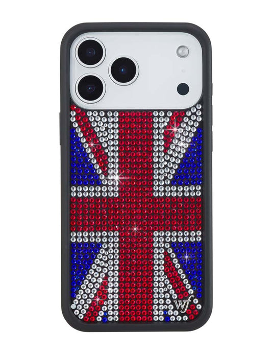 Wildflower Cases Rhinestone Union Jack iPhone 18 Pro Max Case