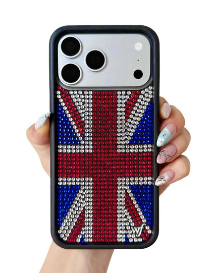 Wildflower Cases Rhinestone Union Jack iPhone 18 Pro Max Case