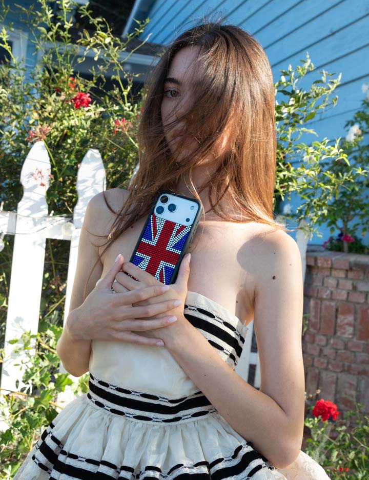 Wildflower Cases Rhinestone Union Jack iPhone 18 Pro Max Case