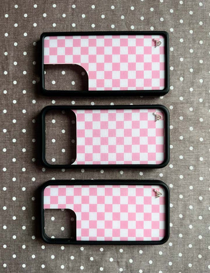 Wildflower Cases Checkers - Pink iPhone 18 Pro Max Case