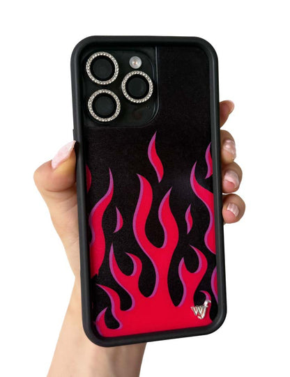Wildflower Cases Flames - Black & Red iPhone 18 Pro Max Case