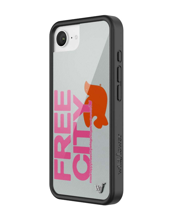 Wildflower Cases THE MADHAPPY & FREECITY TOGETHERFOREVER - GREY & PINK iPhone 17e Case