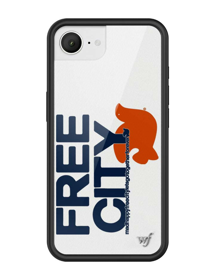 Wildflower Cases THE MADHAPPY & FREECITY TOGETHERFOREVER - WHITE & NAVY iPhone 17e Case