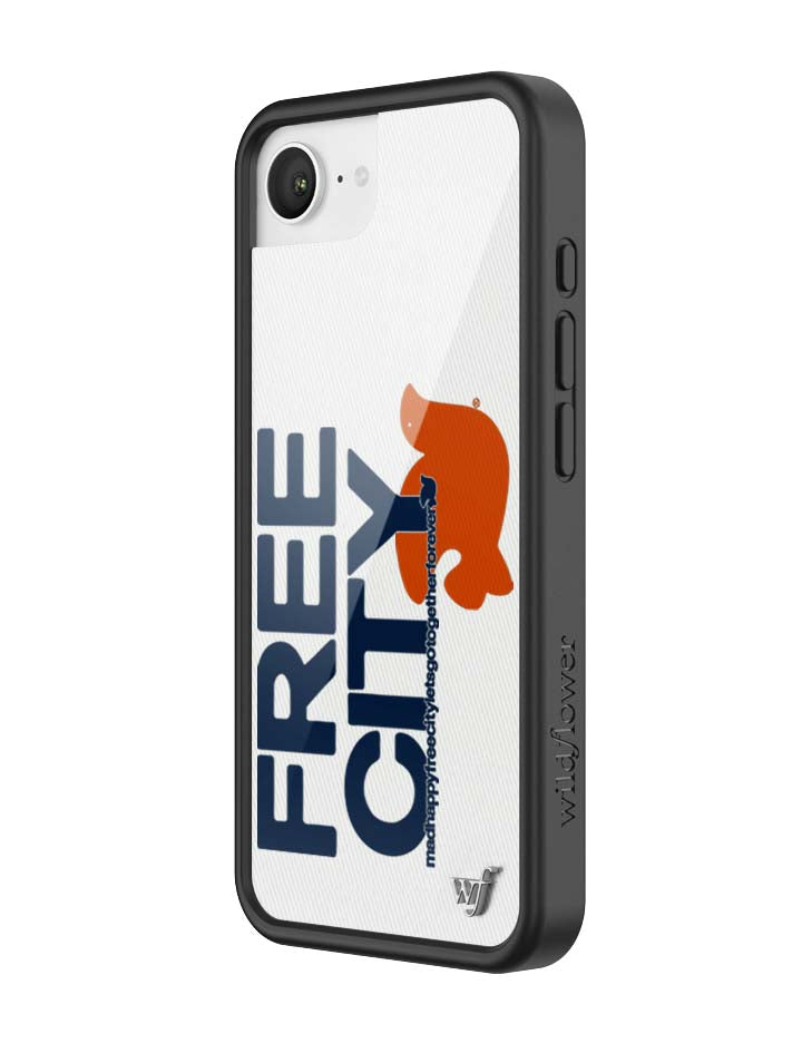Wildflower Cases THE MADHAPPY & FREECITY TOGETHERFOREVER - WHITE & NAVY iPhone 17e Case