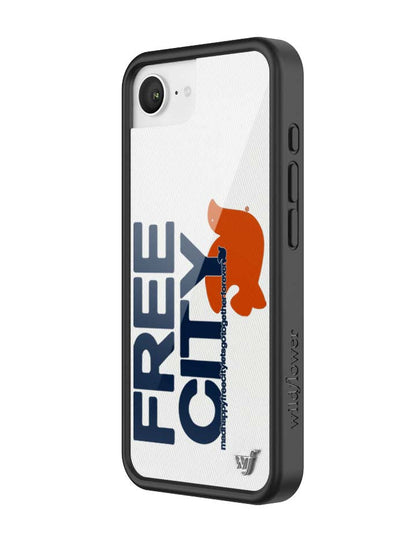 Wildflower Cases THE MADHAPPY & FREECITY TOGETHERFOREVER - WHITE & NAVY iPhone 17e Case
