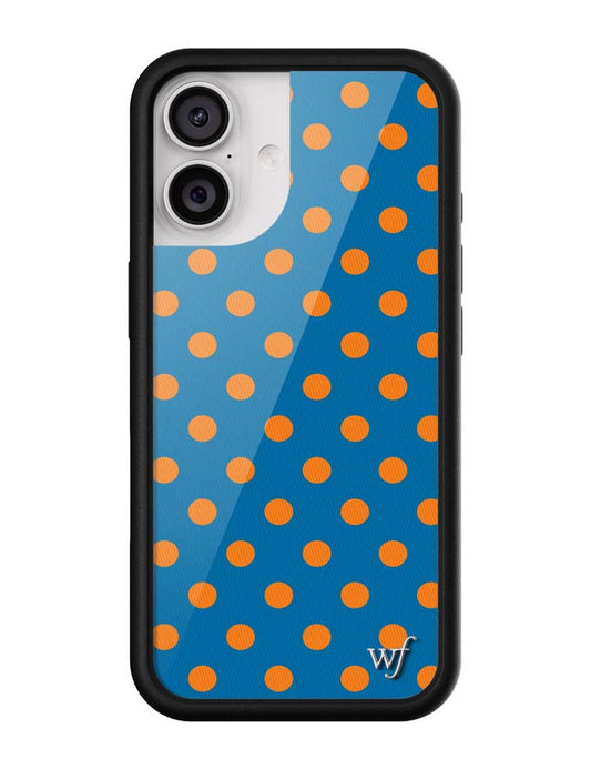 Wildflower Cases Polka Dot - Blue and Orange iPhone 17 Case
