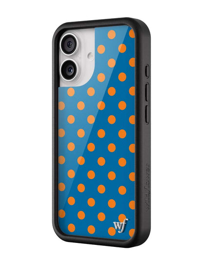 Wildflower Cases Polka Dot - Blue and Orange iPhone 17 Case