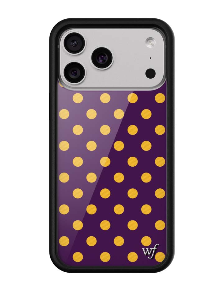 Wildflower Cases Polka Dot - Purple and Yellow iPhone 18 Pro Max Case