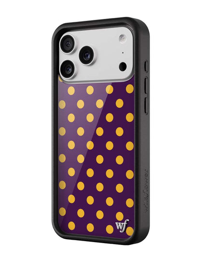 Wildflower Cases Polka Dot - Purple and Yellow iPhone 18 Pro Max Case