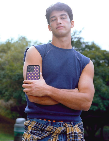 Wildflower Cases Polka Dot - Purple and Yellow iPhone 18 Pro Max Case