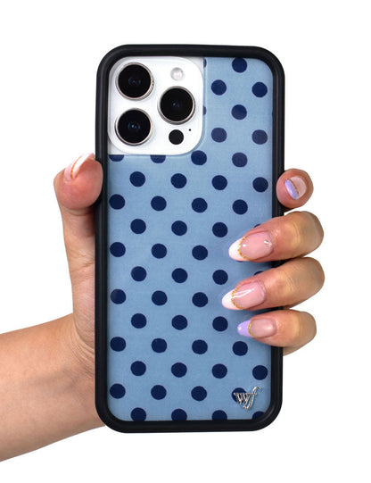 Wildflower Cases Polka Dot - Blue and Navy Blue iPhone 18 Pro Max / Standard Case