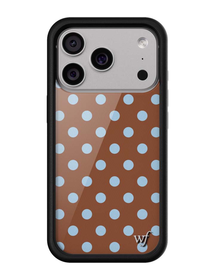 Wildflower Cases Polka Dot - Brown and Blue iPhone 18 Pro Case