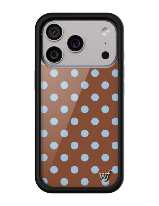 Wildflower Cases Polka Dot - Brown and Blue iPhone 18 Pro Case