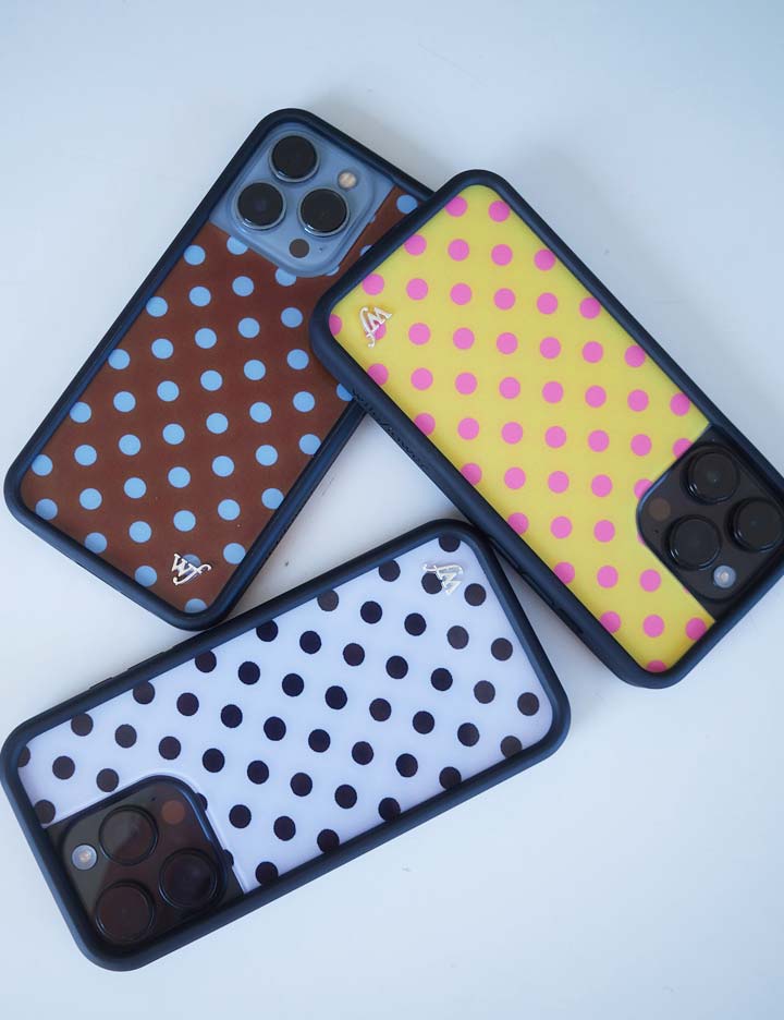 Wildflower Cases Polka Dot - Brown and Blue iPhone 18 Pro Case