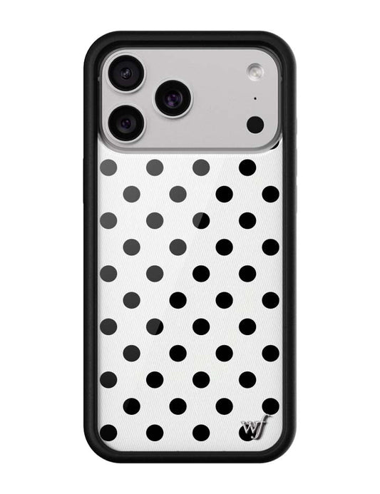 Wildflower Cases Polka Dot - White and Black iPhone 18 Pro Max / Standard Case