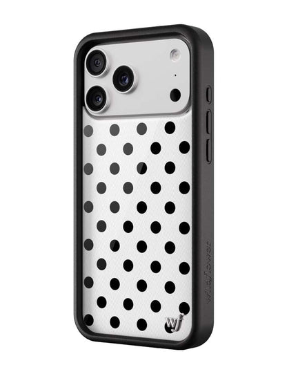 Wildflower Cases Polka Dot - White and Black iPhone 18 Pro Max / Standard Case