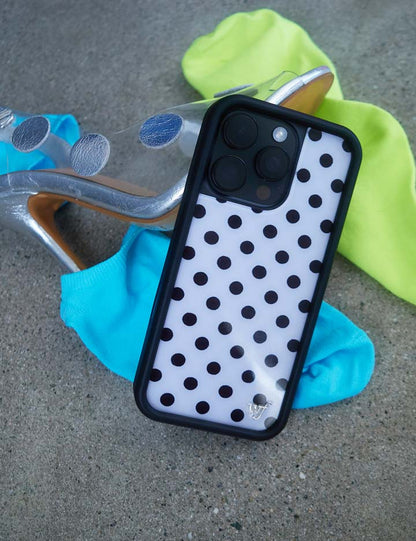 Wildflower Cases Polka Dot - White and Black iPhone 18 Pro Max / Standard Case