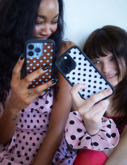 Wildflower Cases Polka Dot - White and Black iPhone 18 Pro Max / Standard Case