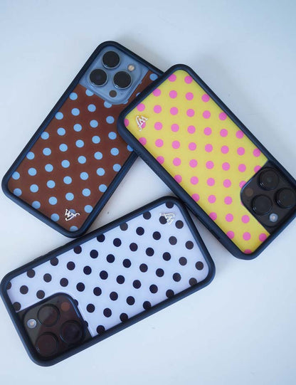 Wildflower Cases Polka Dot - White and Black iPhone 18 Pro Max / Standard Case