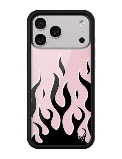 Wildflower Cases Flames - Pink & Black iPhone 18 Pro Max Case