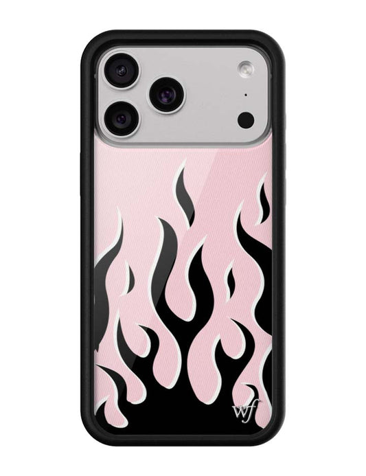 Wildflower Cases Flames - Pink & Black iPhone 18 Pro Max Case