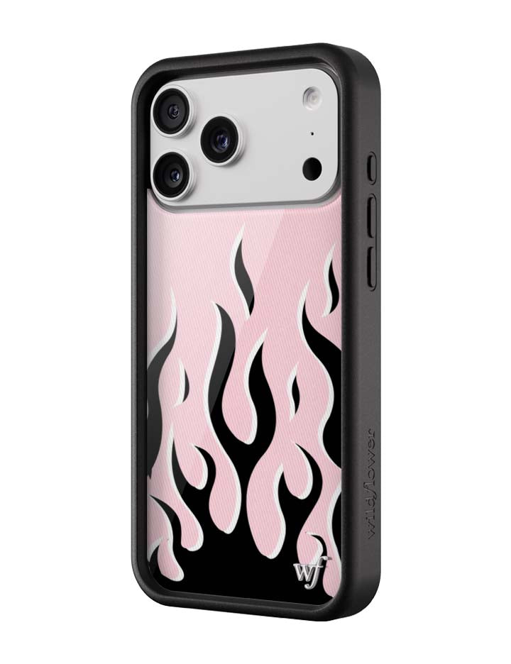 Wildflower Cases Flames - Pink & Black iPhone 18 Pro Max Case