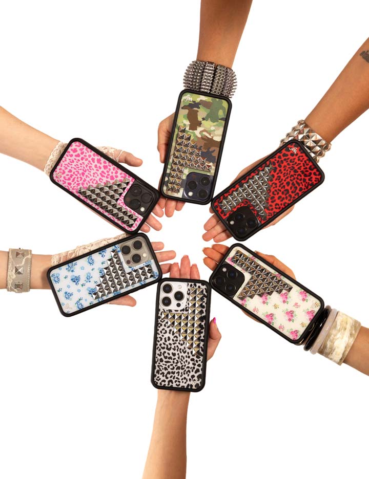 Wildflower Cases Vintage Floral Stud iPhone 16 Pro Max Case
