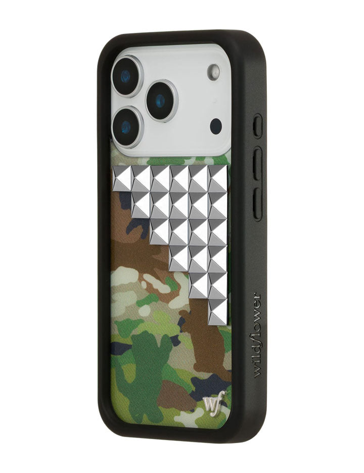 Wildflower Cases Cat Camo Stud iPhone 17 Pro Case