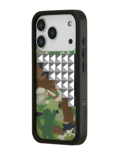 Wildflower Cases Cat Camo Stud iPhone 17 Pro Case
