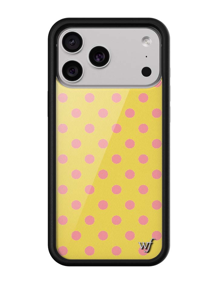 Wildflower Cases Polka Dot - Yellow and Pink iPhone 18 Pro Max Case