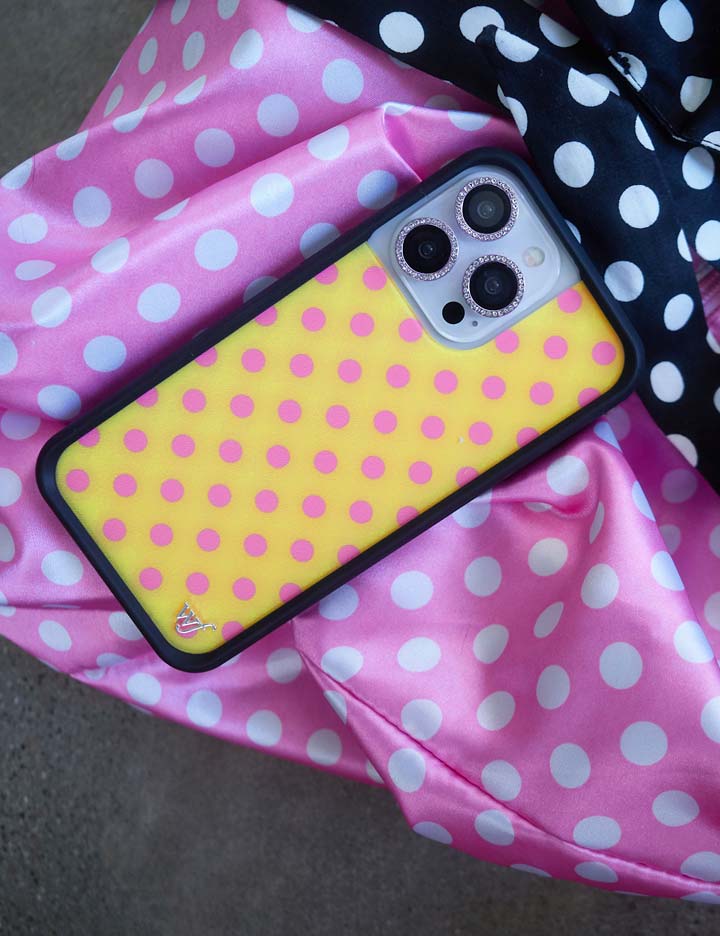 Wildflower Cases Polka Dot - Yellow and Pink iPhone 18 Pro Max Case