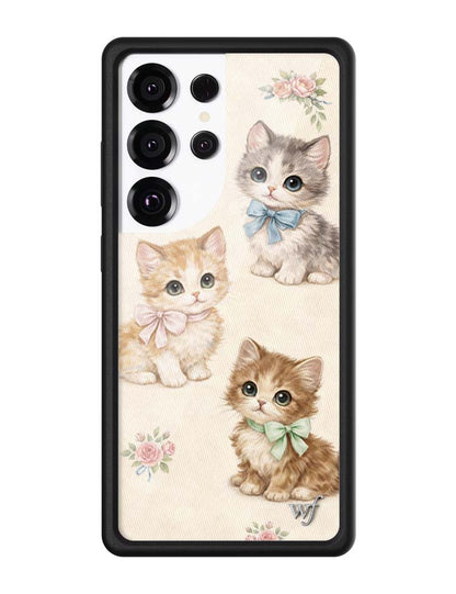 Wildflower Cases Vintage Kittens Samsung Galaxy CaseGalaxy S25 Ultra Case