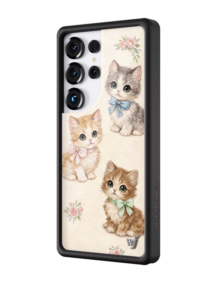 Wildflower Cases Vintage Kittens Samsung Galaxy CaseGalaxy S25 Ultra Case