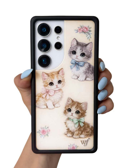 Wildflower Cases Vintage Kittens Samsung Galaxy CaseGalaxy S25 Ultra Case