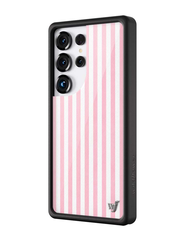 Wildflower Cases Pink Stripes Samsung Galaxy CaseGalaxy S25 Ultra Case