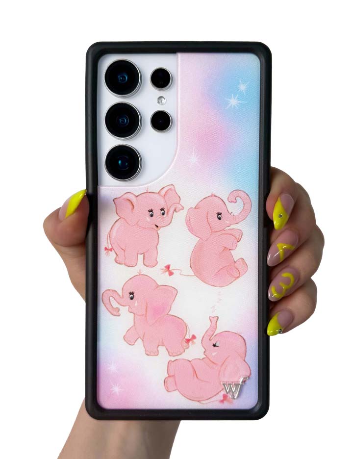 Wildflower Cases Pink Elephants Samsung Galaxy CaseGalaxy S25 Ultra Case