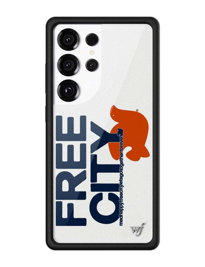 Wildflower Cases THE MADHAPPY & FREECITY TOGETHERFOREVER - WHITE & NAVY Samsung Galaxy CaseGalaxy S25 Ultra Case