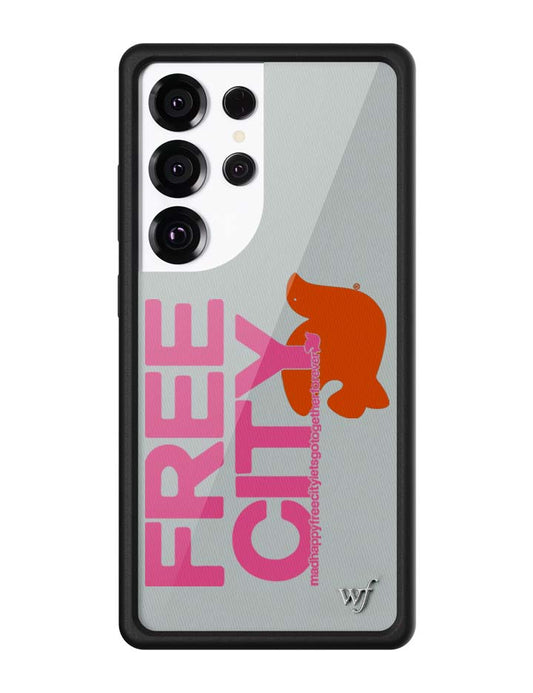 Wildflower Cases THE MADHAPPY & FREECITY TOGETHERFOREVER - GREY & PINK Samsung Galaxy CaseGalaxy S25 Ultra Case