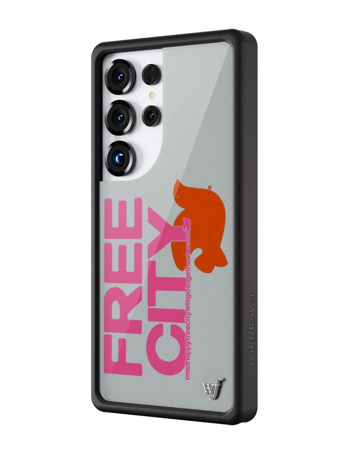 Wildflower Cases THE MADHAPPY & FREECITY TOGETHERFOREVER - GREY & PINK Samsung Galaxy CaseGalaxy S25 Ultra Case