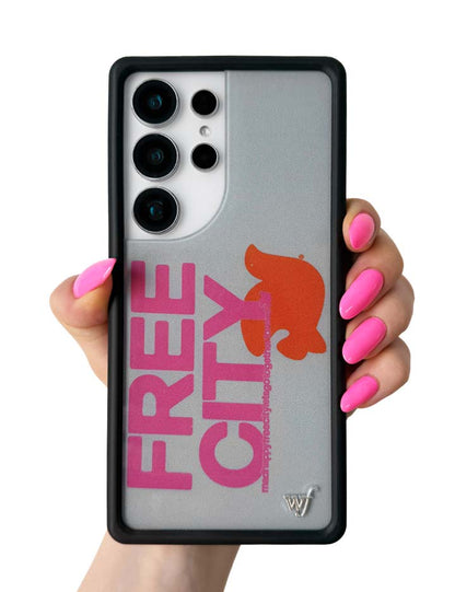Wildflower Cases THE MADHAPPY & FREECITY TOGETHERFOREVER - GREY & PINK Samsung Galaxy CaseGalaxy S25 Ultra Case