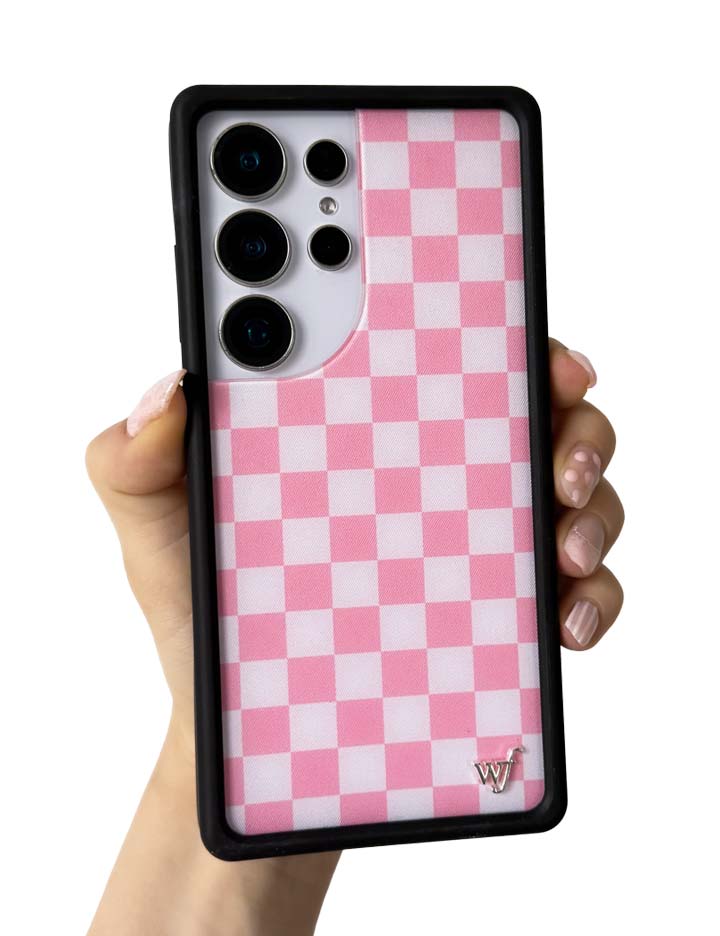 Wildflower Cases Checkers - Pink Samsung Galaxy CaseGalaxy S25 Ultra Case